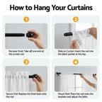 Artiss Blockout Curtains 2X 132x160cm Light Filtering Window Drapes Rod Pocket