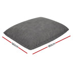 Artiss 3 in 1 Bean Bag Chair Cover (No Filler) Convertible Bean Bag for Adults, Corduroy Stuffed Animal Storage Bean Bag Cover Washable for Living Room Bedroom, Grey