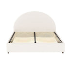 Artiss Bed Frame Gas Lift Strorage Beds Base Platform Boucle Fabric Double ELLA