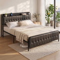 Artiss King Bed Frame with Storage Headboard SAA Certified Charging Station