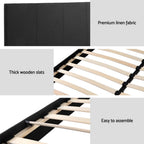 Artiss BedStory Double Bed Frame Mattress Set Platform Upholstered Hybrid Pocket Coil