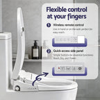 Cefito Smart Electric Bidet Toilet Seat Wireless Remote Heated Dryer Auto Wash