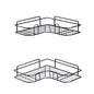Cefito 2 Packs Bathroom Shelf Corner Storage Rack