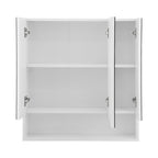 Cefito Bathroom Mirror Cabinet Medicine Adjustable Shelves Wall Hung 700x750mm White