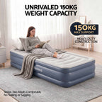Bestway Single Air Mattress with Built-in Pump Tritech Inflatable Bed 51cm