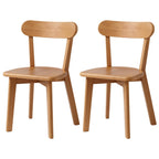 Artiss 2x Dining Chairs Wooden Kitchen Accent Chair Cafe Lounge Rubber Wood