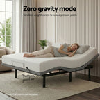 Artiss Adjustable Bed Frame Queen Size Electric Bed Base Wireless Remote Control Zero Gravity Power Bed Foundation