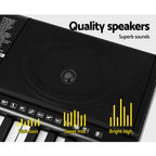 Alpha 61 Keys Electronic Piano Keyboard Digital Electric w/ Stand Sound Speaker