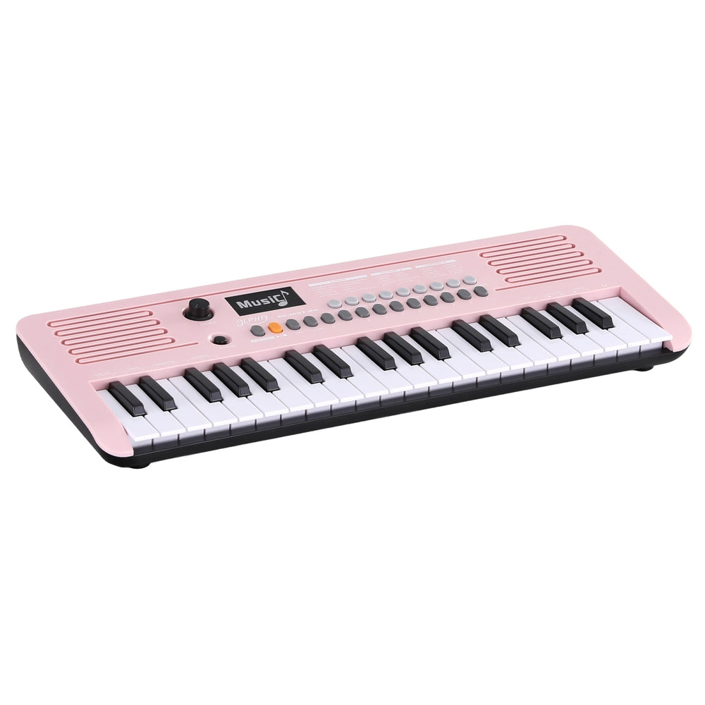 Alpha 37-Key Digital Piano Keyboard for Kids Beginners Electronic Keyboard Piano Gift Pink
