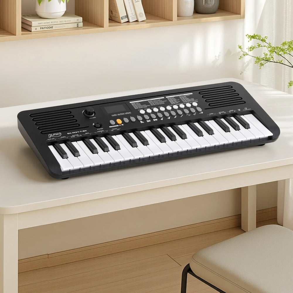Alpha 37-Key Digital Piano Keyboard Electric Black