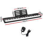 Alpha Piano Keyboard 88 Keys Electric Electronic Keyboard Piano Gift Black