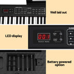 Alpha Piano Keyboard 88 Keys Electric Electronic Keyboard Piano Gift Black