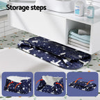 Weisshorn Foldable Bathtub PVC SPA Bucket Inflatable Cushion 134x65cm Star Navy