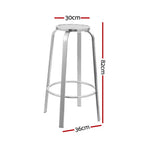 Gardeon 2x Outdoor Bar Stools Aluminum