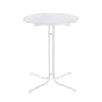 Gardeon Outdoor Bar Table Round Folding Desk Top 109cm Patio Furniture White