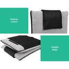Artiss 4X Floor Lounge Sofa Bed Floor Cushion Velvet Grey