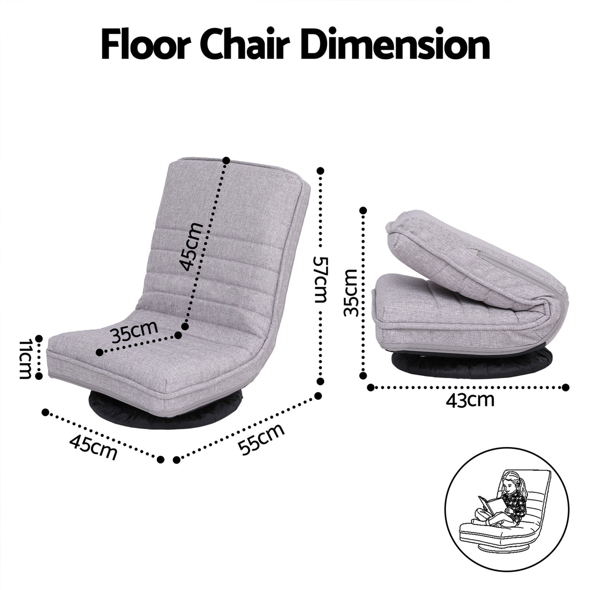 Adjustable Foldable Lounge Seat