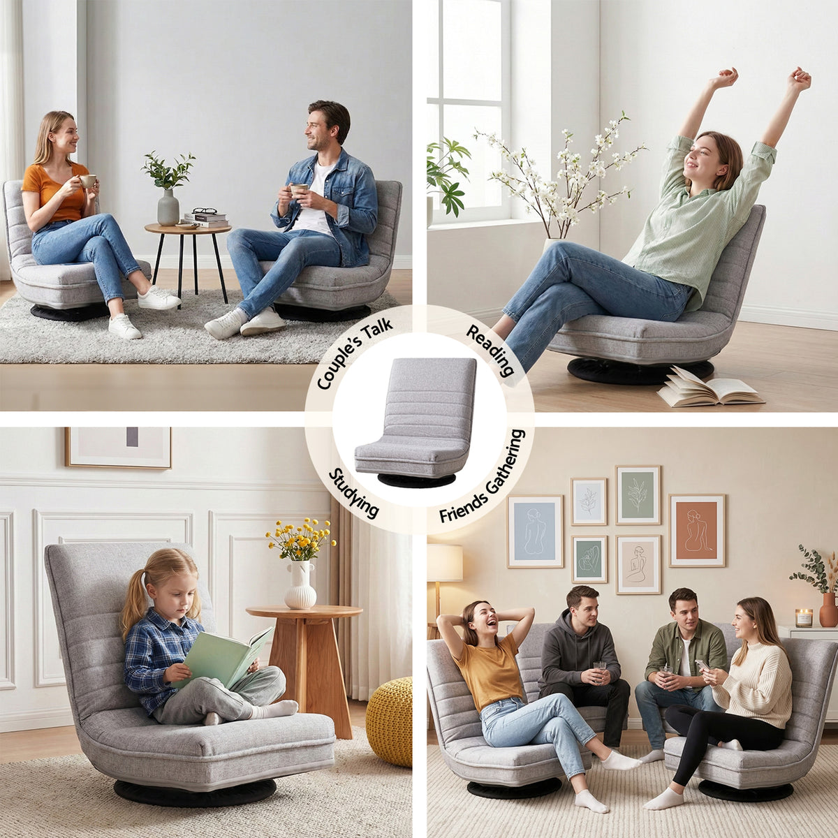 Adjustable Foldable Lounge Seat