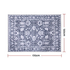 Artiss Floor Rug 120x170cm Soft Velvet Washable Modern Area Rug Floor Carpet Mat
