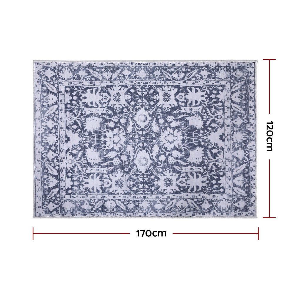 Artiss Floor Rug 120x170cm Soft Velvet Washable Modern Area Rug Floor Carpet Mat