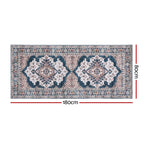 Artiss 80 x 180 cm Washable Runner Area Rug No Hard Glue Quilt-Like Soft for Home Decor, 0.5cm Ultra-Thin Pet Friendly Bohemian Medallion Bedroom Carpet