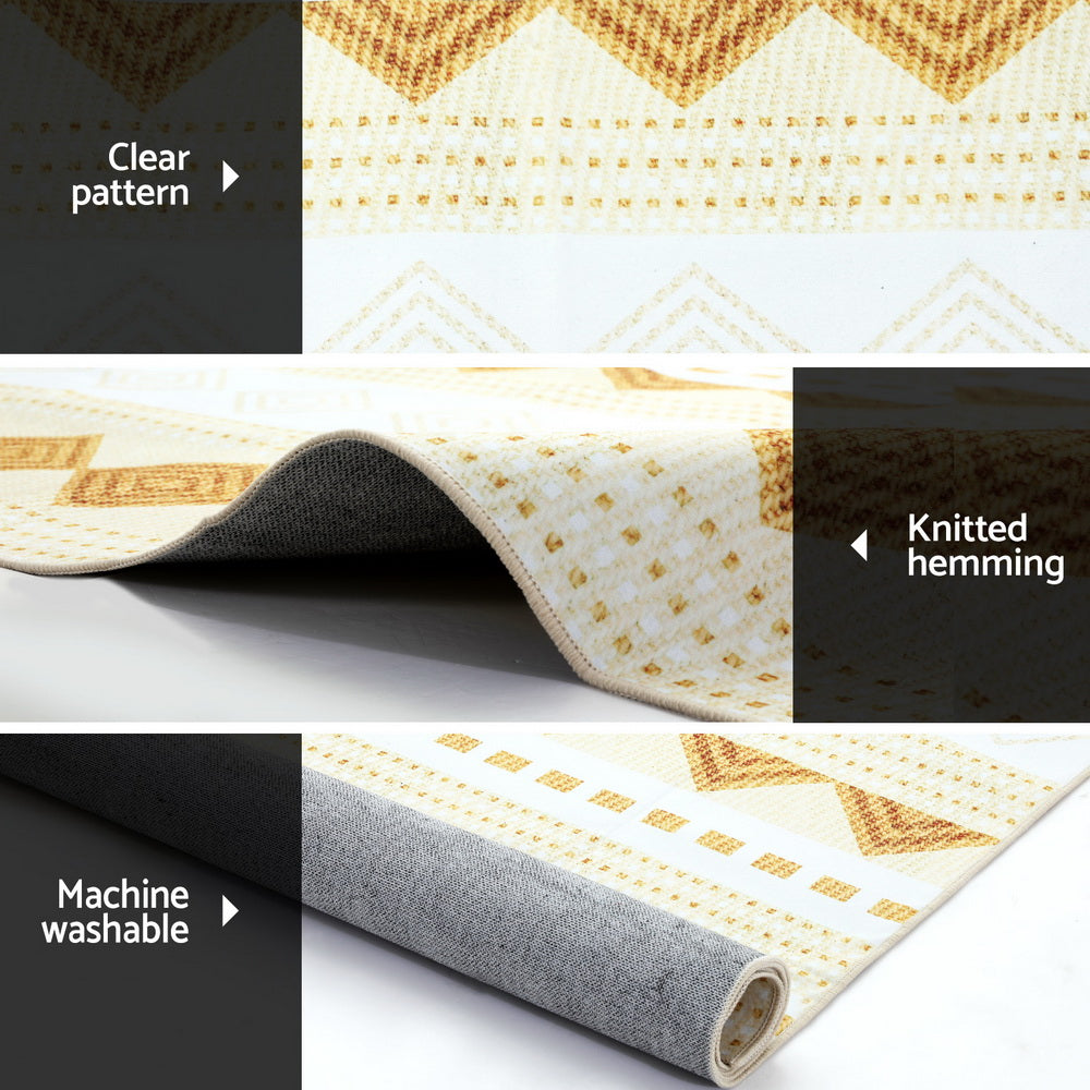 Artiss Rug 200x290cm Area Rug Washable Mat Large Carpet Soft Short Pile Ella
