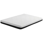 Giselle 18cm Queen Memory Foam Mattress Dual Feel Reversible Charcoal Foam