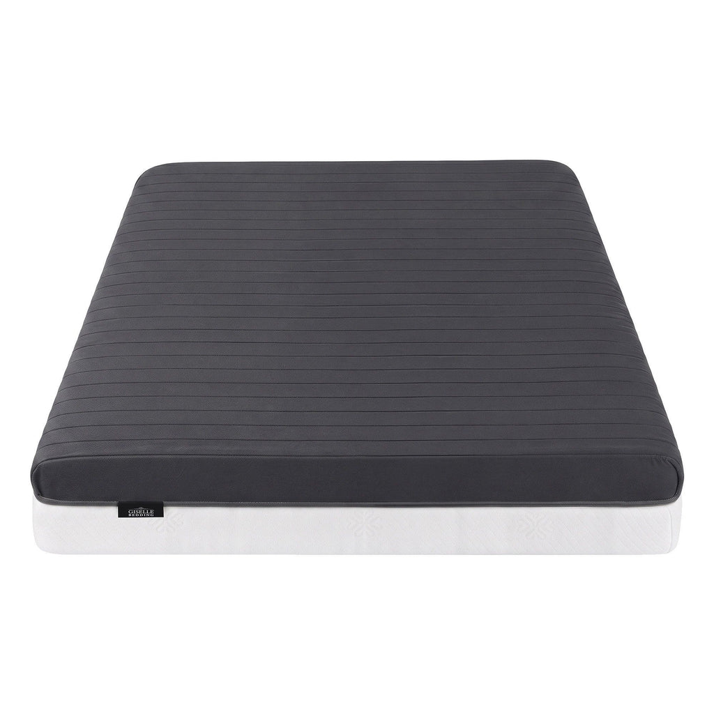 Giselle 18cm Single Memory Foam Mattress Dual Feel Reversible Charcoal Foam
