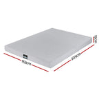 Giselle Bedding Cool Gel Memory Foam Mattress Charcoal 7-Zone Washable Bamboo Cover 15cm Queen