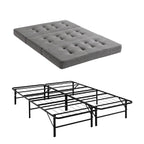 Giselle Double Folding Bed with Mattress Metal Frame Guest Bed 15cm Foam Foldable