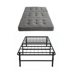 Giselle Single Folding Bed with Mattress Metal Frame Guest Bed 15cm Foam Foldable