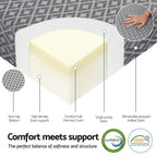 Giselle Foldable Mattress Folding Sofa Bed Trifold Memory Foam Camping Cushion Mat