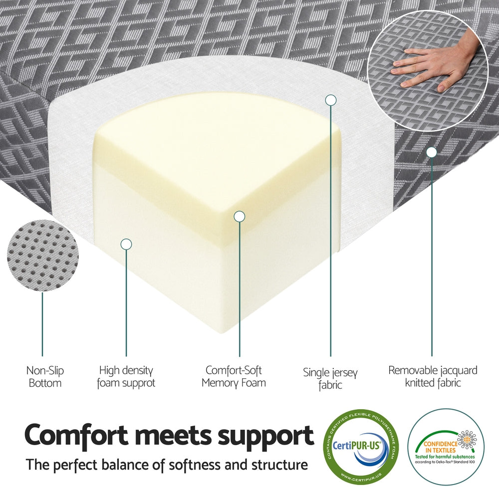 Giselle Foldable Mattress Folding Sofa Bed Trifold Memory Foam Camping Cushion Mat