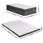 Giselle Bedding Foldable Mattress Folding Sofa Bed Tri-Fold Memory Foam Tencel Queen