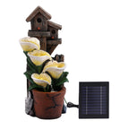Gardeon Solar Fountains Water Features 4-Tier Cascading Flower Bowls 55cm