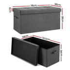 Artiss Storage Ottoman Foot Stool Rest Foldable