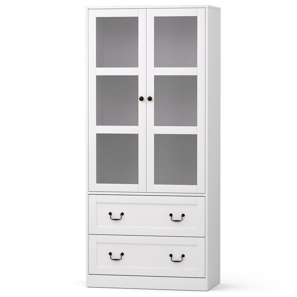 Artiss Buffet Sideboard 180cm Hutch Storage Cabinet Kitchen Drawer Door White