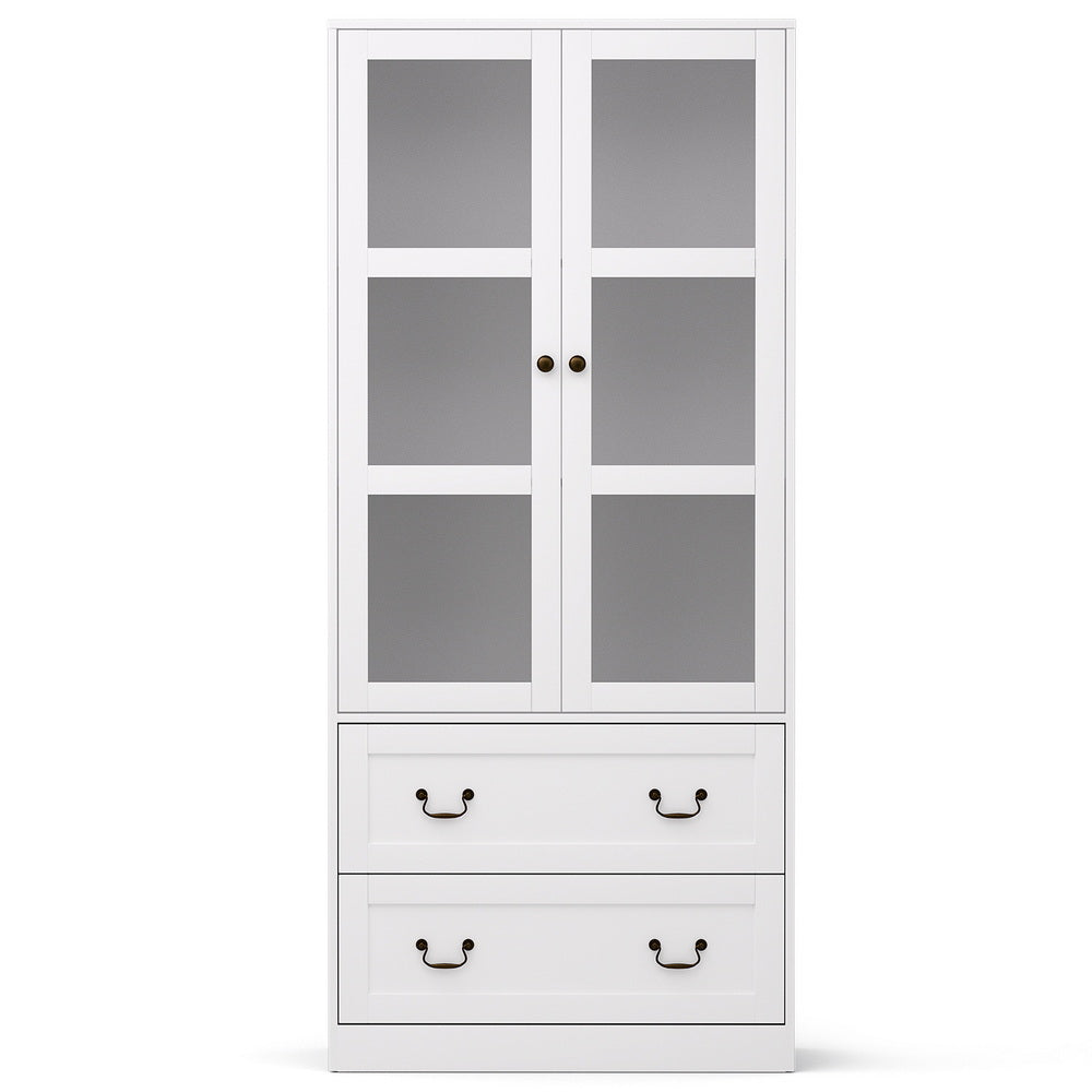 Artiss Buffet Sideboard 180cm Hutch Storage Cabinet Kitchen Drawer Door White