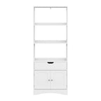 Artiss Bathroom Floor Storage Cabinet with 2 Drawers 3 Open Shelves 2 Doors White