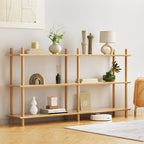 Artiss Bookshelf 3 Tiers Bookcase Display Shelves Wooden Storage Stand Rack Pine