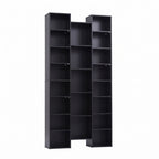 Artiss Bookshelf Display Shelves CD DVD Storage Rack Tall Bookcase Black