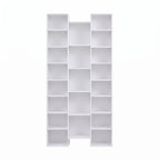 Artiss Bookshelf Display Shelves CD DVD Storage Rack Tall Bookcase White