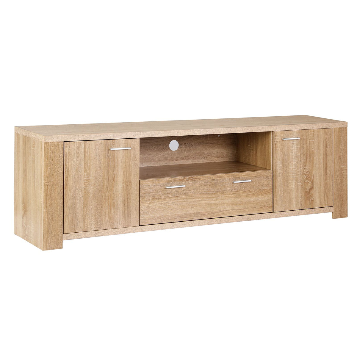 Artiss 180cm TV Unit Entertainment Unit Storage Drawer Cabinet Pine