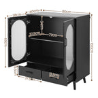 Artiss Buffet Sideboard Double Doors - Black