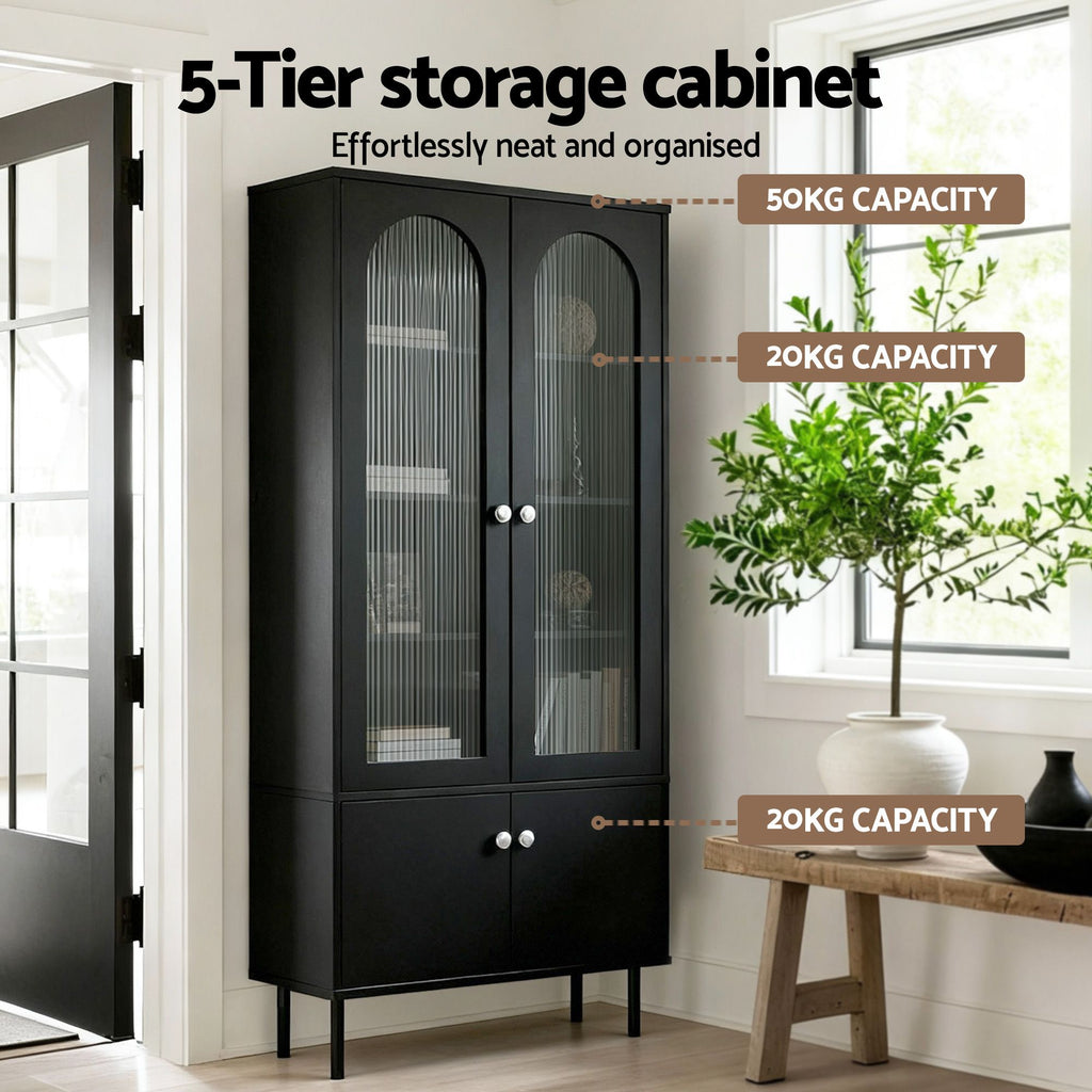Artiss Buffet Sideboard Cupboard Cabinet Black