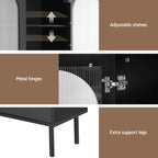Artiss Buffet Sideboard Cupboard Cabinet Black