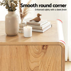 Artiss Buffet Sideboard Cabinet Storage Kitchen Cupboard Drawers Round Edge Oak