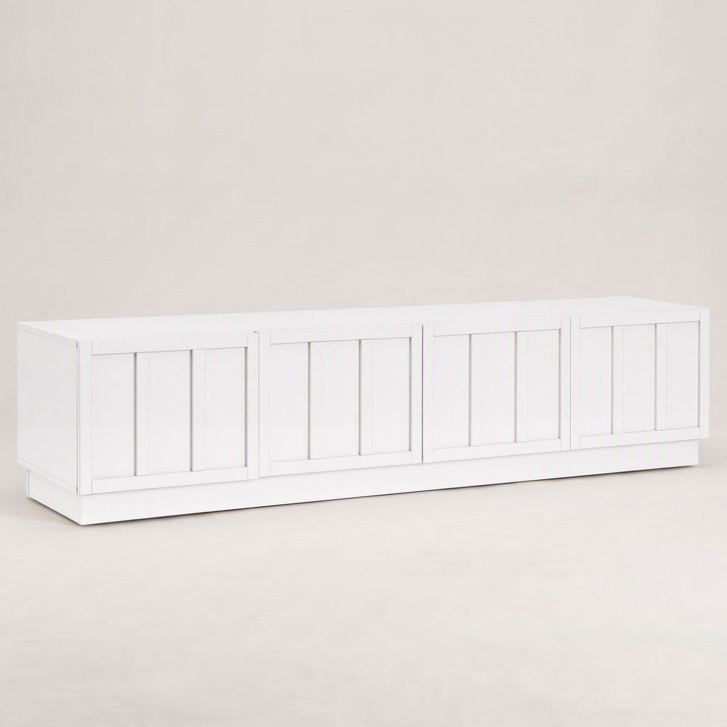 Artiss 180cm TV Unit Entertainment Cabinet Fluted Style Cable Management White