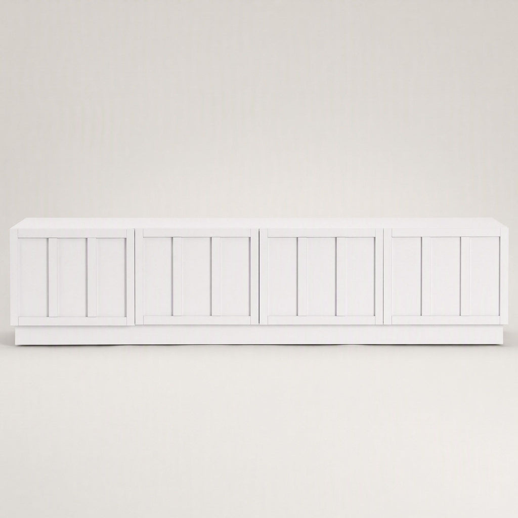 Artiss 180cm TV Unit Entertainment Cabinet Fluted Style Cable Management White