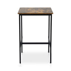 Artiss Bar Table Counter Kitchen Dining Desk Pub 60x92cm Vintage Metal Walnut